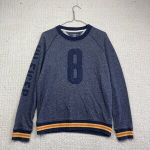 Retro Tommy Hilfiger Boys Youth XL 16-18 Navy Blue Crewneck Sweater Long sleeve
